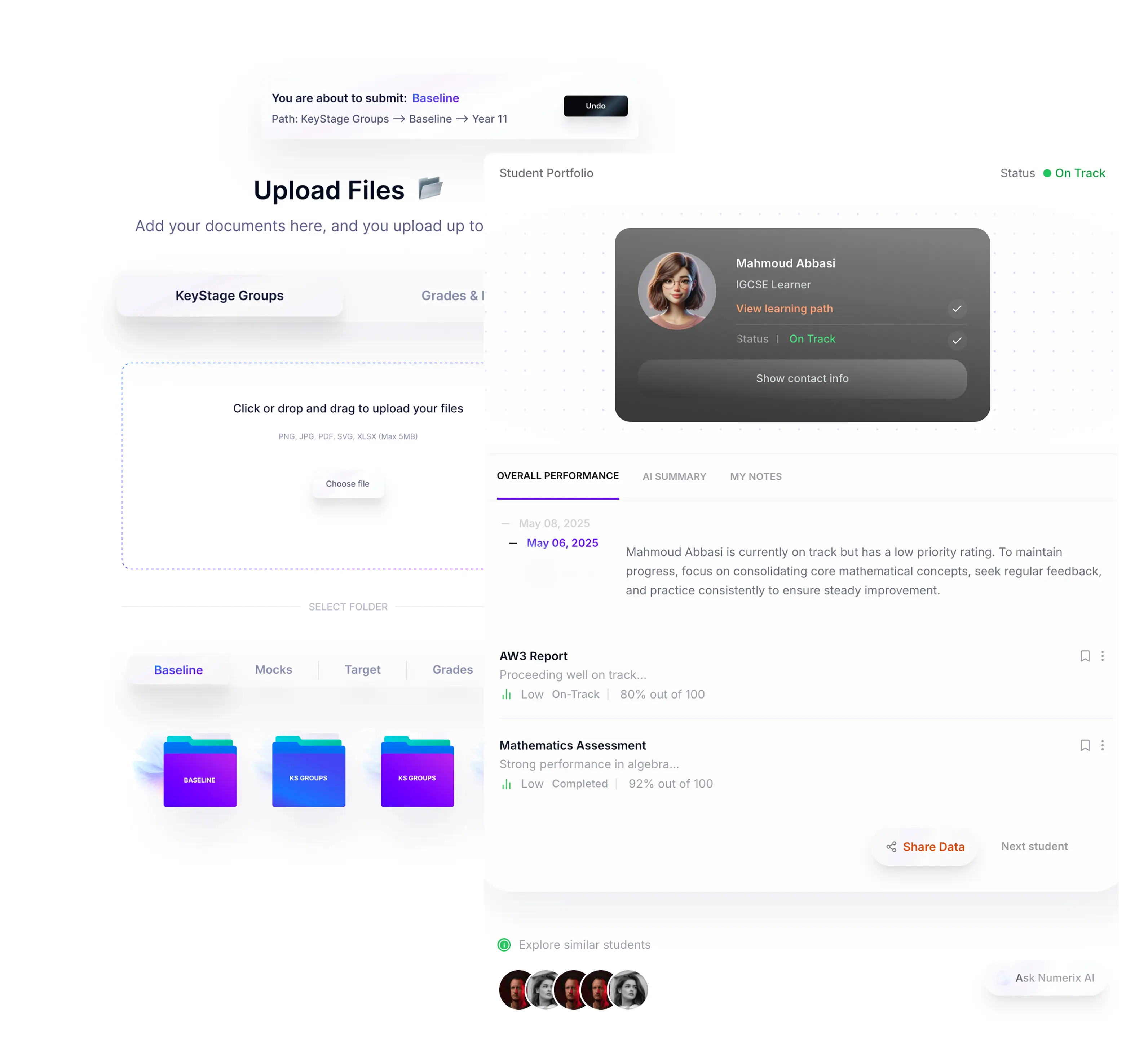 Student Files — design preview