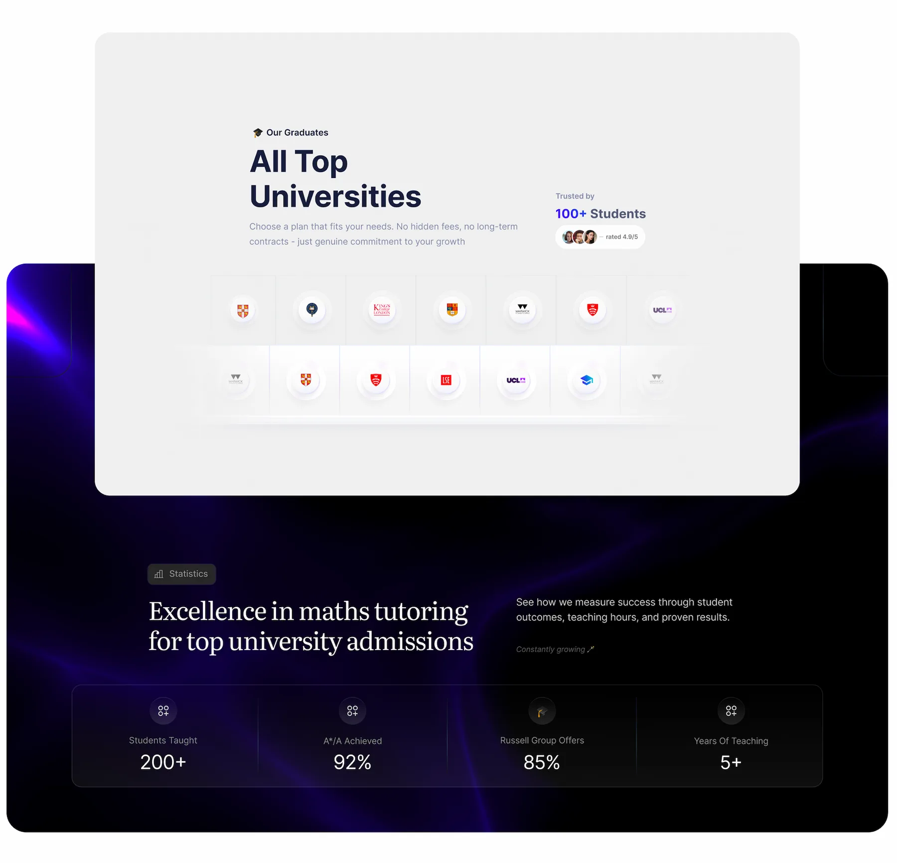 Tutoring Benefits — design preview